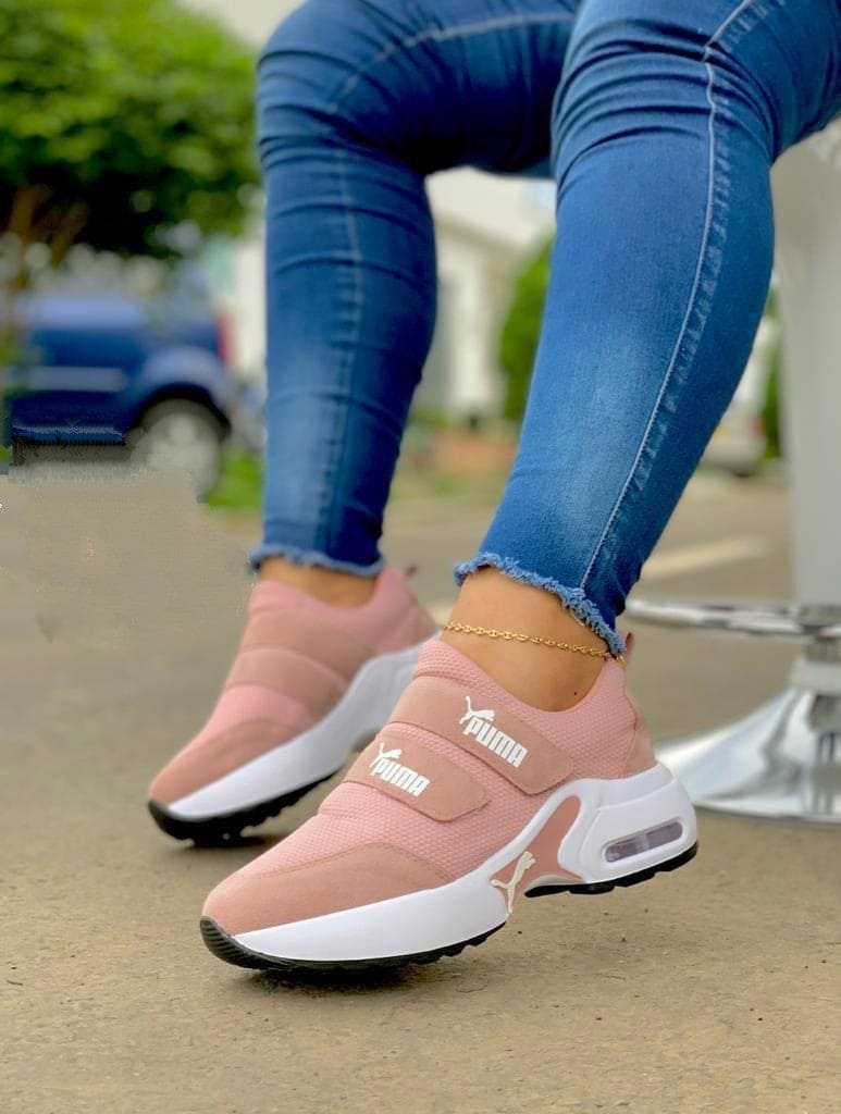 👟Zapatillas Doble Cierre Rosado💃